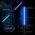 thumbnail image 3 of Sabre Laser, Ensemble de 2 Sabres Laser V10 RVB Professionnels 7 Couleurs Changeables, Sabre Laser en Métal à Balancement Fluide pour Duel, 3 of 5