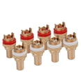 thumbnail image 2 of 16Pcs Red+White RCA Female Socket Chassis High Quality RCA CMC Female Connector Phono Copper Plug Amp HiFi, 2 of 7