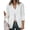 White, variant on Avamo Ladies Cardigan Jacket Long Sleeve Business Jackets Solid Color Blazers Slim Fit Blazer Office Outwear Light Grey 3XL