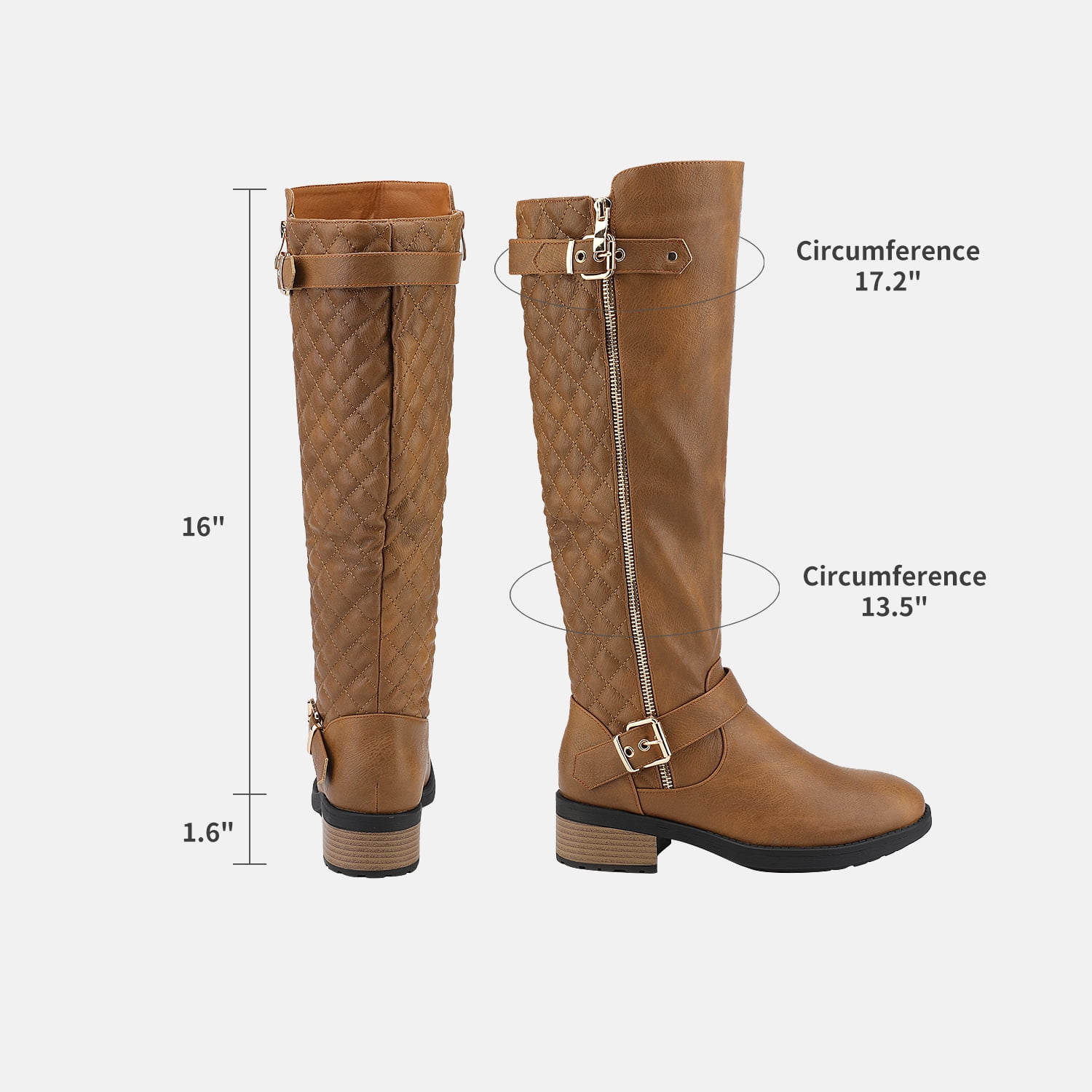 13.5 calf circumference boots