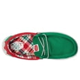 thumbnail image 3 of Hey Dude Wally Holiday Elf Green / Red  42146-3XX Pre-School Size 11, 3 of 4