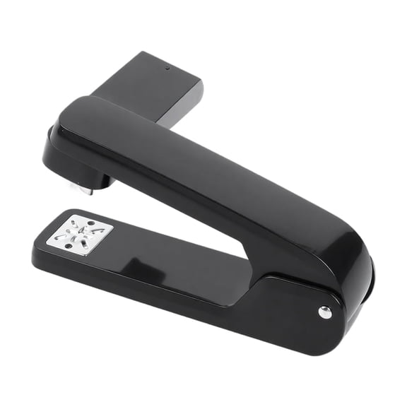 360 Degree Rotating Stapler, Heavy Duty Mini Stapler for Office School Home, Portable Swivel Head Desk Stapler for Students Teachers, Compact Metal Black