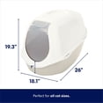 thumbnail image 2 of Frisco Hooded Cat Litter Box, Gray, 26-in, 2 of 5