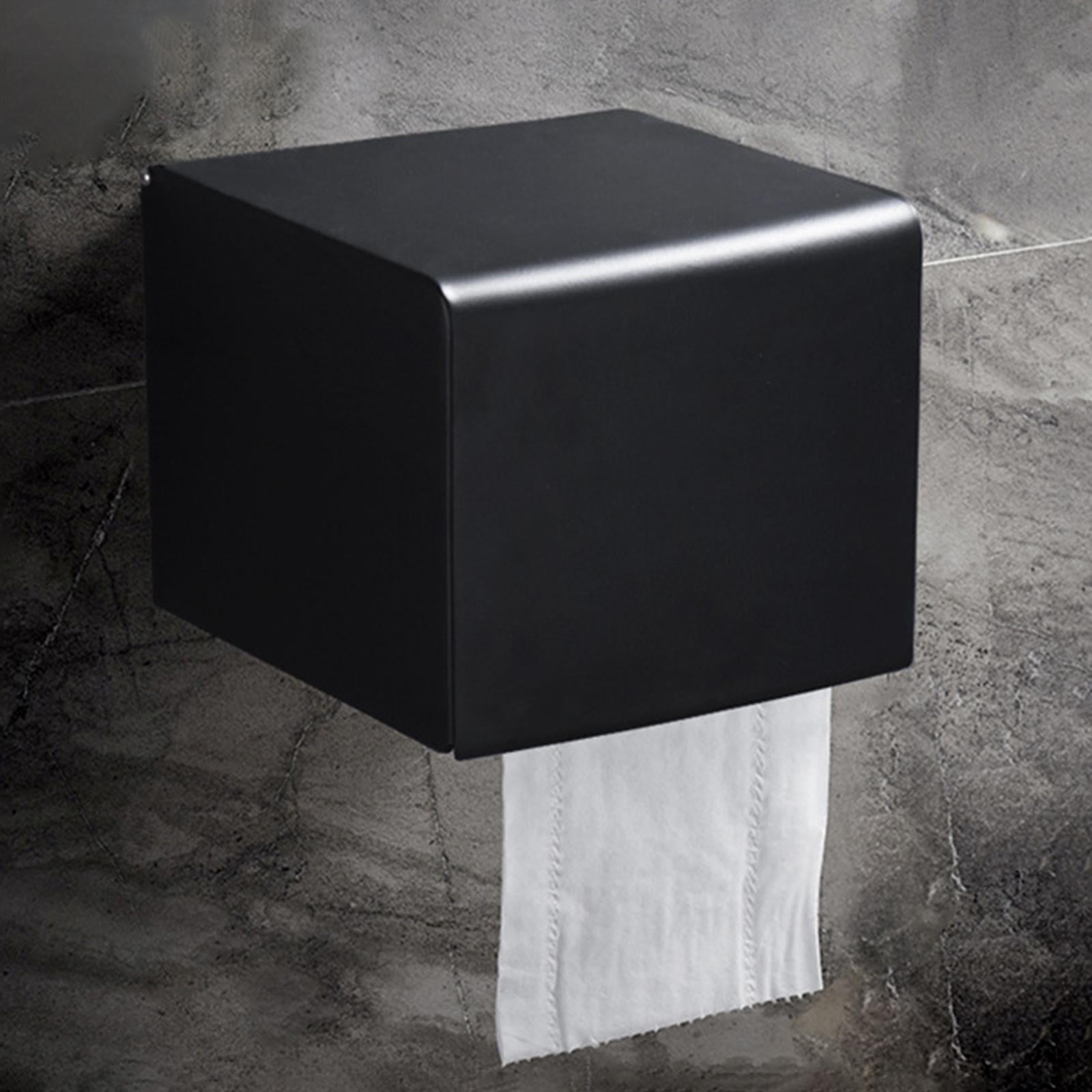 Fiocias Bathroom Tissue Box Toilet Roll Holder Wall Mount Toilet Paper Holder for Living