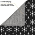thumbnail image 6 of ZICANCN Dish Drying Mat for Kitchen Countertop, Christmas snowflakes Drainer Mats with Non-slip Rubber Backed, Super Absorbent Easy Clean Rack Pad,\r\n16x18 Inches, 6 of 9