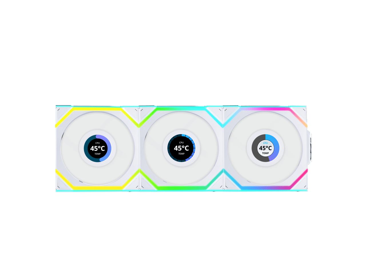 Lian Li UNI Fan SL - LCD Wireless 120 - Triple Pack (Reverse Blade