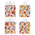 thumbnail image 2 of Sikiie Autumn Leaves Leather Tissue Box Cover Square, tissue box holder, Tissue Box with Bottom Belt-5.2”x5.2”x5.2”, 2 of 7