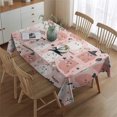 thumbnail image 2 of Pink Hued Cute Halloween Ghosts Pattern Rectangle Tablecloth 60"x84",Waterproof Polyester Rectangle Table Cloth, Wipeable Spillproof Polyester Tablecloth for Dining, Camping, Indoor and Outdoor, 2 of 5