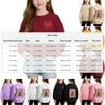 thumbnail image 3 of Cowsor Chandails en Molleton pour Filles Enfants Mignon Graphique Col Rond Chandail Tops Xmas Manches Longues Chemises de Vacances, 3 of 7