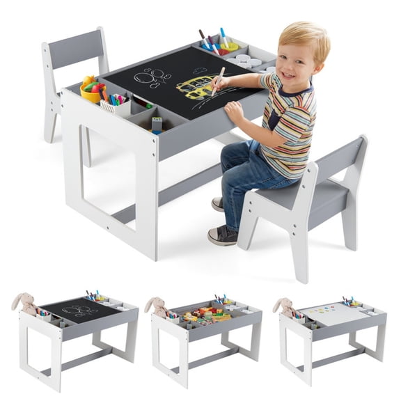 Furnibear Multifunctional Kids Activity Table and Chair Set, Multicolor