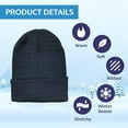 thumbnail image 3 of Yacht & Smith Faux Fur Lined Winter Beanies for Men and Women, Bulk Wholesale Warm black beanies, 3 of 5