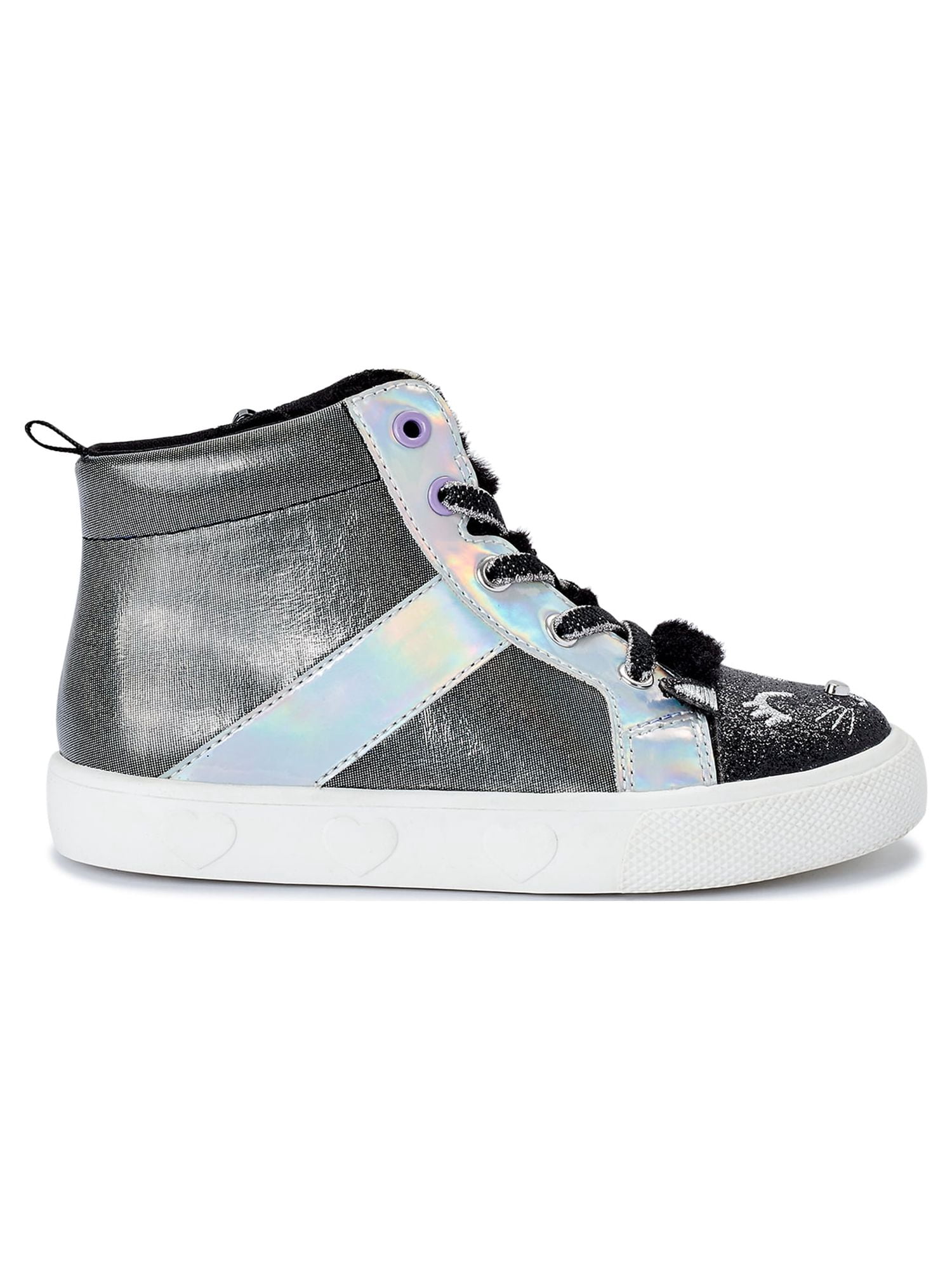 Wonder Nation Toddler Girls Casual Critter High Top Sneakers, Sizes 7-12