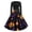 Black, variant on Long Sleeve Dress for Women Swing Halloween Printed Party Midi Dress Elegant Round Neck Slim Fit Witch Costume