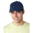 thumbnail image 2 of Adams ACEB101 Brushed Cotton Six-Panel Twill Cap - Navy, 2 of 2