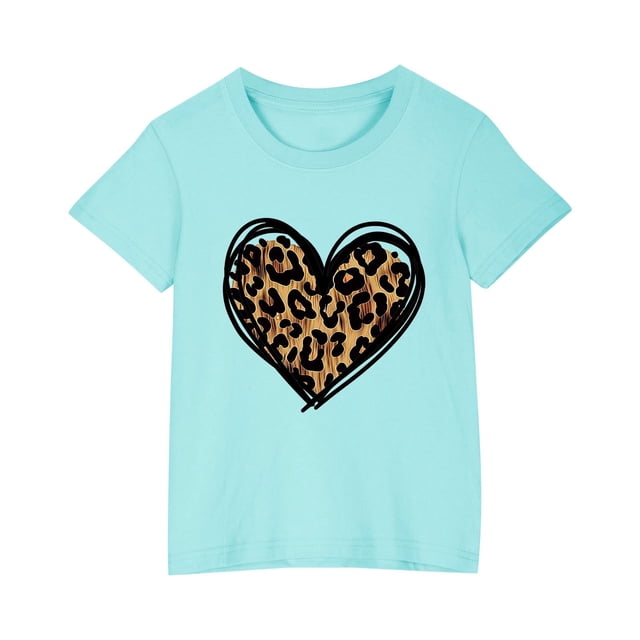 Zpanxa Chemises Filles T-Shirt à Imprimé d'Halloween Col Rond Manches Courtes Haut Mode en Coton 9 Ans
