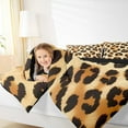 thumbnail image 4 of Manfei Cheetah Print Full Size Comforter Sets,Brown Black Bedding Comforter Set,Leopard Pattern Bedding Sets For Teens,Super Cozy Room Decor Reversible,3pcs, 4 of 8