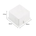 thumbnail image 2 of Caja de interruptor de pared profunda montada empotrada tipo 86 de un solo gang blanca 82*80*47, 10 piezas, 2 of 3