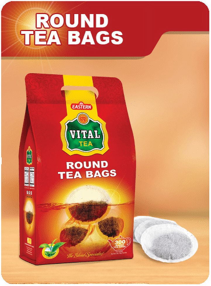 Vital 300 Round Tea Bag Zip Pouch - (3g) 900g
