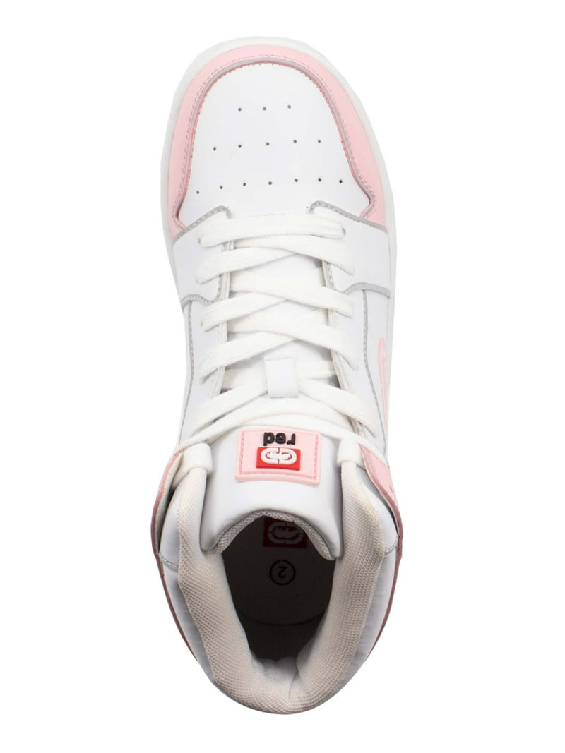 Baskets Montantes Ecko Red High Top - Taille 5 Youth - Noir Et Rose à Paillettes - Occasion Très Bon état