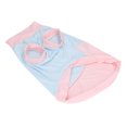 thumbnail image 3 of Perro Protección Solar Camiseta Sin Mangas Ropa Verano Suave Transpirable Moda Cachorro Chaleco Sin Mangas Camiseta Azul y Rosa M, 3 of 9