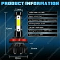 thumbnail image 2 of Bombilla LED Para for Honda Civic 2016-2020 Luz Antiniebla De Haz Alto / Bajo Bulbs, 2 of 12