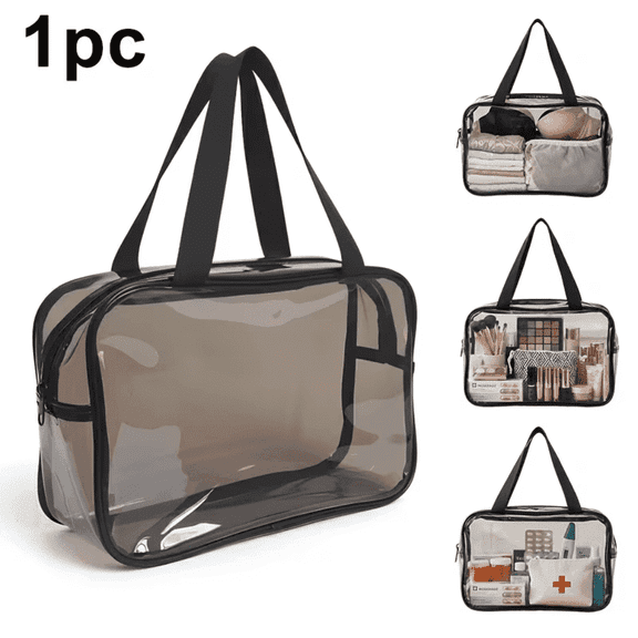 REV Clear, Waterproof PVC Travel Toiletry Bag for Unisex