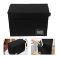 thumbnail image 3 of Cajas de almacenamiento de cómics Cajas de cómics Cajas de almacenamiento de archivos Plegables almacenamiento de cajas de cómics apilables a Holds Holds Black, 3 of 4