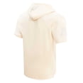 thumbnail image 3 of Men's Josh Allen Oatmeal Buffalo Bills Player Name & Number Neutral Short Sleeve Pullover Hoodie, 3 of 7