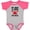 Baseball Heather and Hot Pink, variant on Inktastic My Mimi and Pops Love Me Boys or Girls Baby Bodysuit