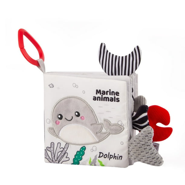 Juguetes Para Niño Libro de tela suave y arrugado para bebé, juguetes de 0 a 6 a 12 meses, libro de tela con animales del bosque, regalo para niño o niña. Juguetes Para Bebe 1 Año