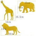 thumbnail image 2 of Raindrops 2Pcs Rectangle Golden Paper Party Banner for Jungle Animal Theme Birthday Decorations, 2 of 8