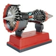 thumbnail image 6 of Tr900 Small Turbofan Engine Model With Electric Shock Absorber Motor And Blue Led Light 12Cm Mini Aircraft Engine For Display, 6 of 7