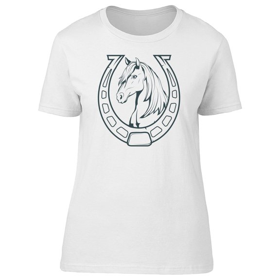 Sketch Horse And Horseshoe Tee Men's -Image by Shutterstock