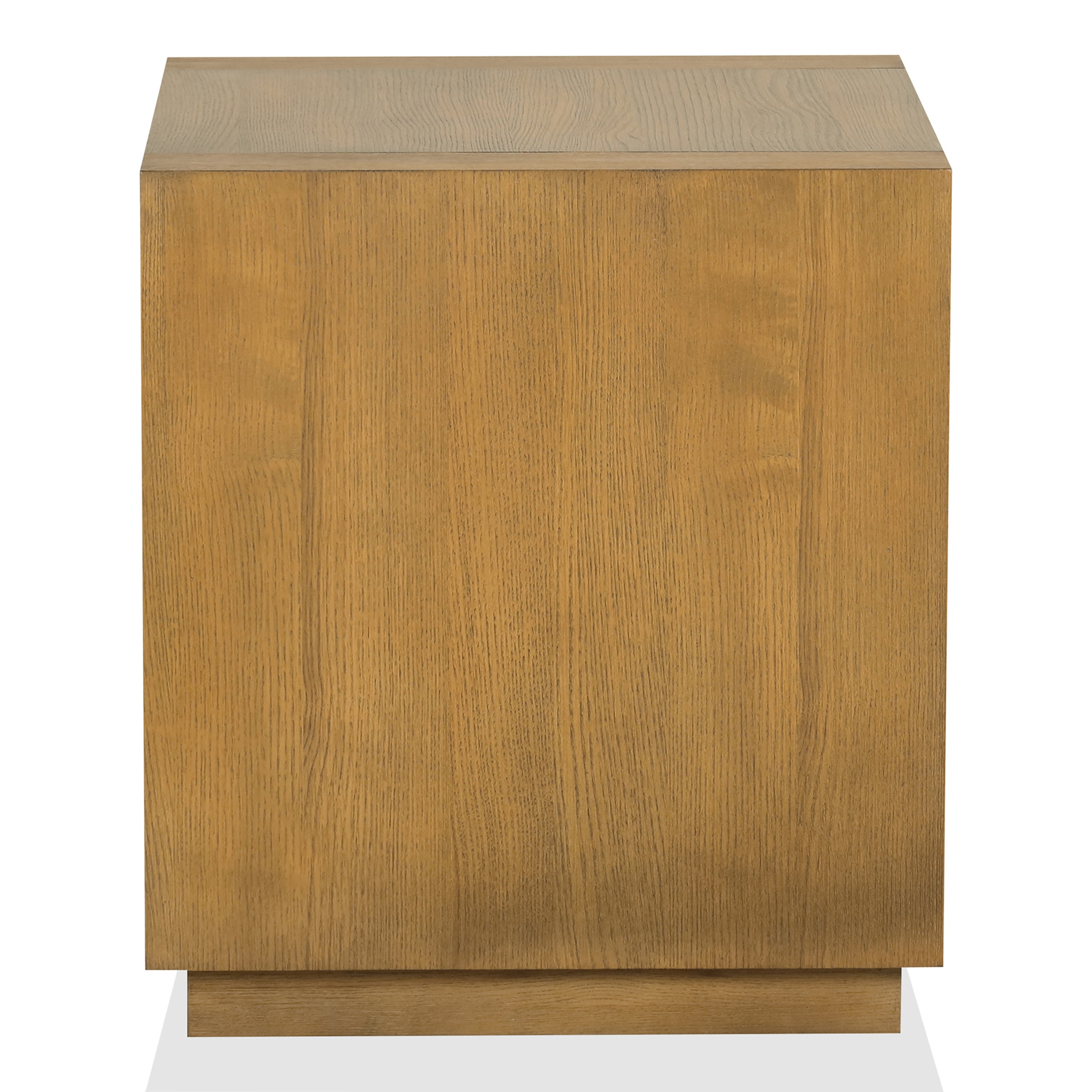 Furniture of America Robbs Modern Bottom Shelf End Table, Medium Oak