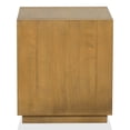 thumbnail image 4 of Furniture of America Robbs Modern Bottom Shelf End Table, Medium Oak, 4 of 5