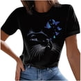 thumbnail image 1 of Fridja T-Shirt Décontracté à Manches Courtes Imprimé Abstrait pour Femmes, 1 of 5