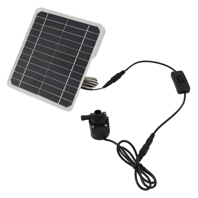 Kit de Bomba de Agua de Fuente Solar, Kit de Bomba de Agua Solar de 50 W Salida de Agua Grande Para Tanques de Pescado para Estances Pequeños
