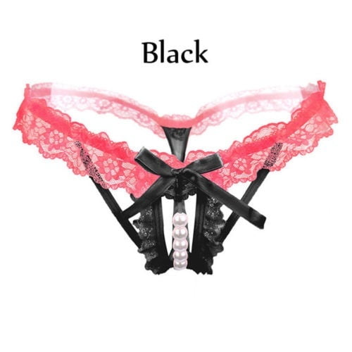 Women Sexy Lace Pearl Panties Briefs Lingerie Knickers Lace Thong  Underpants(multiple Colors Available)