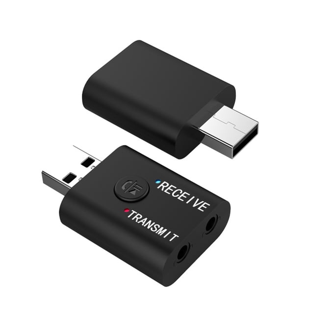 USB Audio Transmitter Receiver Bluetooth 5.0 Wireless Music Adapter 3.5mm AUX Audio Adapter for TV