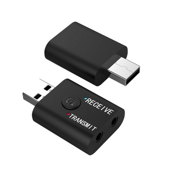Mistaha USB Audio Transmitter Receiver Bluetooth 5.0 Wireless Music Adapter 3.5mm AUX Audio Adapter for