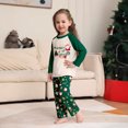 thumbnail image 4 of Nuevo traje navideño para padres e hijos, cuello redondo verde, estampado, cómodo, para usar arriba y abajo, para adultos en casa, 4 of 5