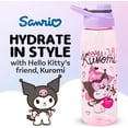 thumbnail image 3 of Silver Buffalo Sanrio Hello Kitty and Friends Kuromi Cherry Hearts Water Bottle with Screw-On Lid, 28 Ounces, 3 of 8