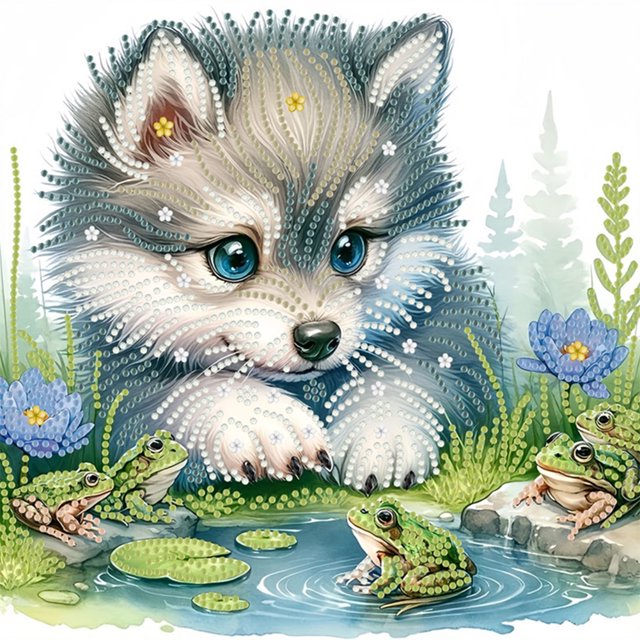 5D DIY Parcial Perforación Especial Diamante Painting Kit 30x30 Cm