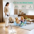 thumbnail image 2 of 11-in-1 Steam Mop - Detachable Handheld Cleaner with 380mL Tank 260℉ Floor Steamer for Hardwood Tile Grout Windows Bath & Kitchen 3-Level Control Multi-Purpose, 2 of 4