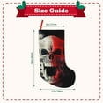 thumbnail image 3 of Lsque Red And White Screaming Demon Skull Pattern 18 Inch Christmas Stockings, Festive Holiday Stocking for Christmas Decorations Holiday Decor, 3 of 7