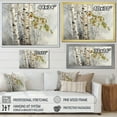 thumbnail image 4 of Designart "Soft Birch Wood Charm II" Tree Birch Floater Framed Wall Art Living Room, 4 of 5