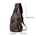 thumbnail image 2 of Admvng Crossbody Daypack for Men Slim Chest Backpack Man Purse Small Shoulder Bag for Travel Hiking, 2 of 6
