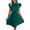 Green, variant on EASYBRAUS Women Pleated Chiffon Midi Dress V Neck Sleeveless Tie Waist Summer Dress