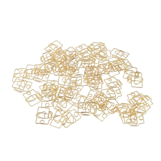 80PCS Paper Clip Paperclip Kit Document Clips Iron Camera Shaped Cute Bookmarks Planner Clip with Storage Box for Office Home