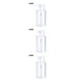 thumbnail image 3 of heritaly Push Down Empty Pump Dispenser Nail Polish Remover Refillable Storage Container Cosmetic Removal Plastic Press Bottle Transparent 200ml 3Set, 3 of 6